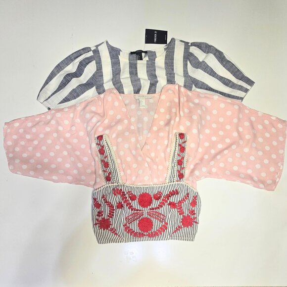 Crop Top Bundle of 3- Size S - Picture 1 of 14
